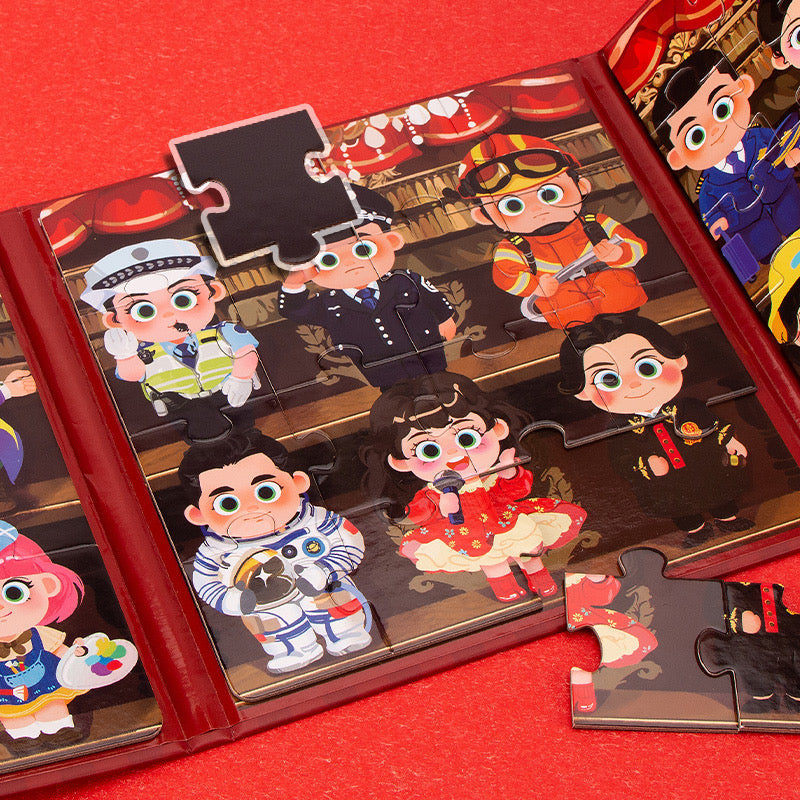 Magnetic Puzzle and Matching Book