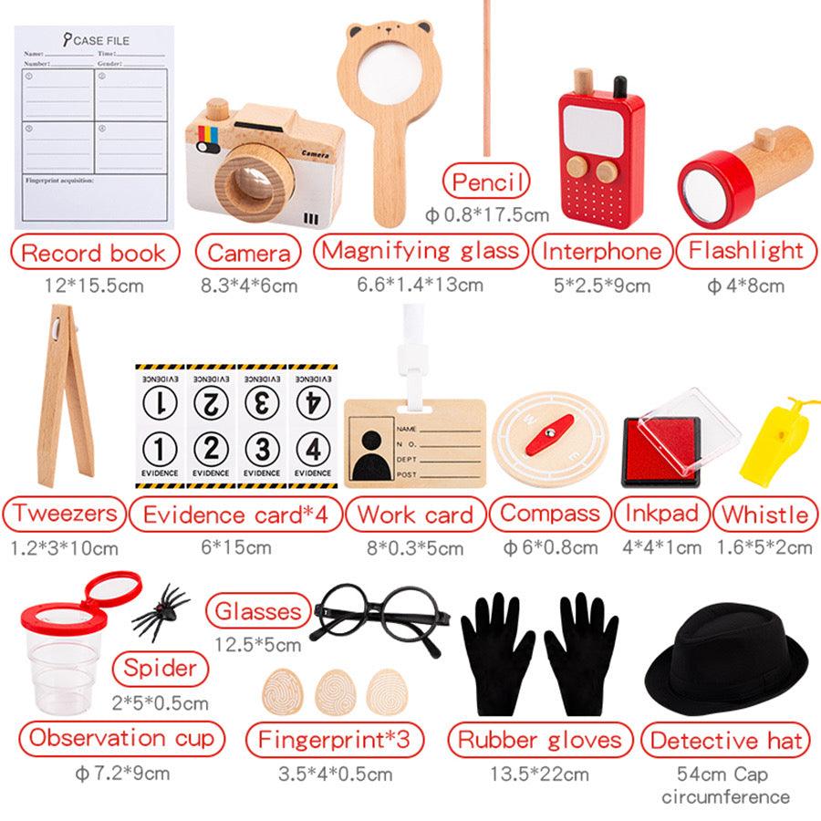 Detective Wooden Playset