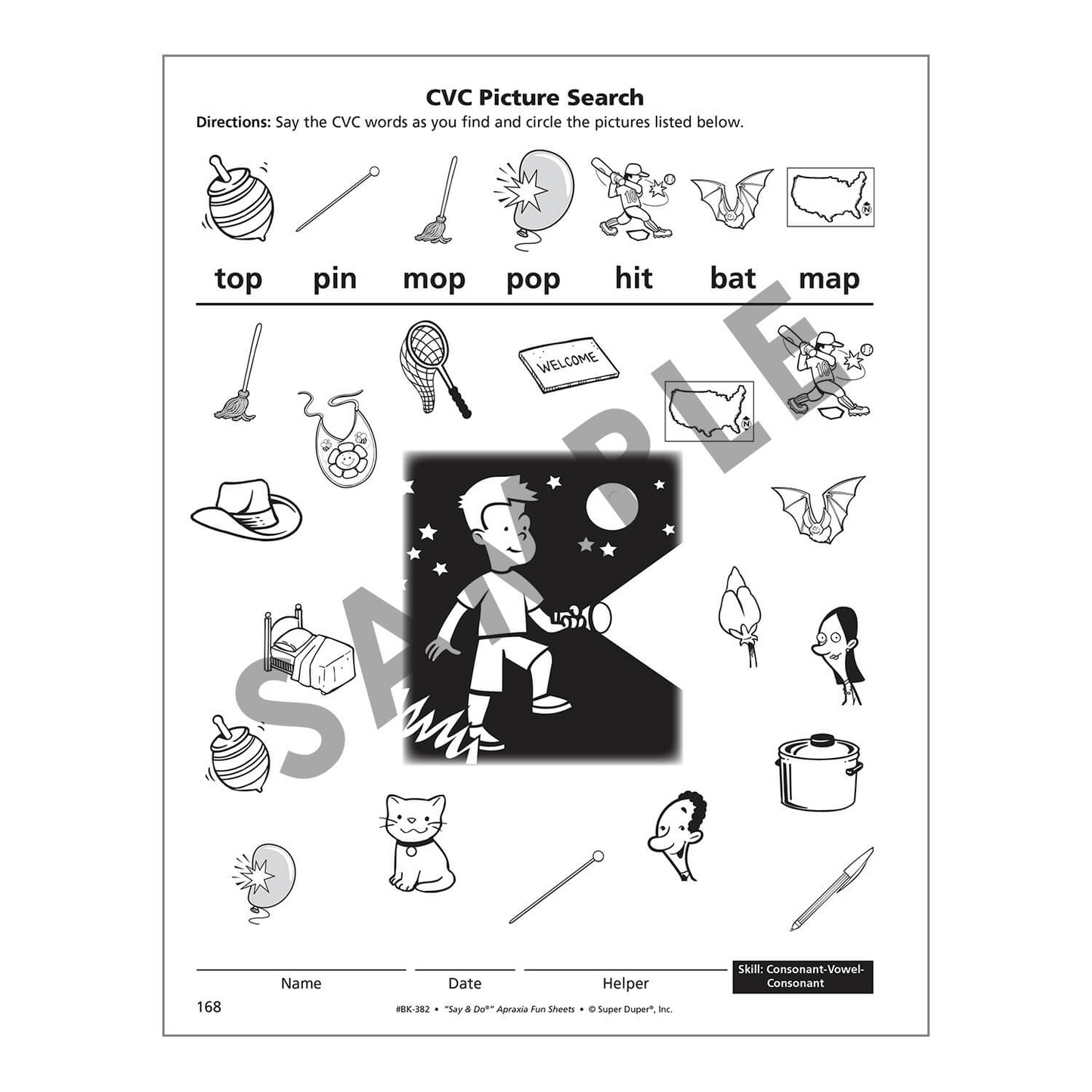 Say and Do Apraxia Fun Sheets