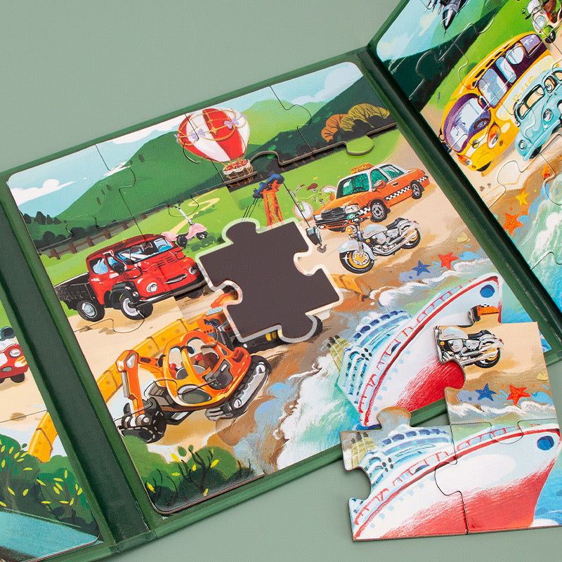 Magnetic Puzzle and Matching Book