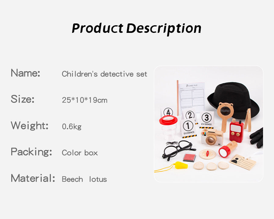 Detective Wooden Playset