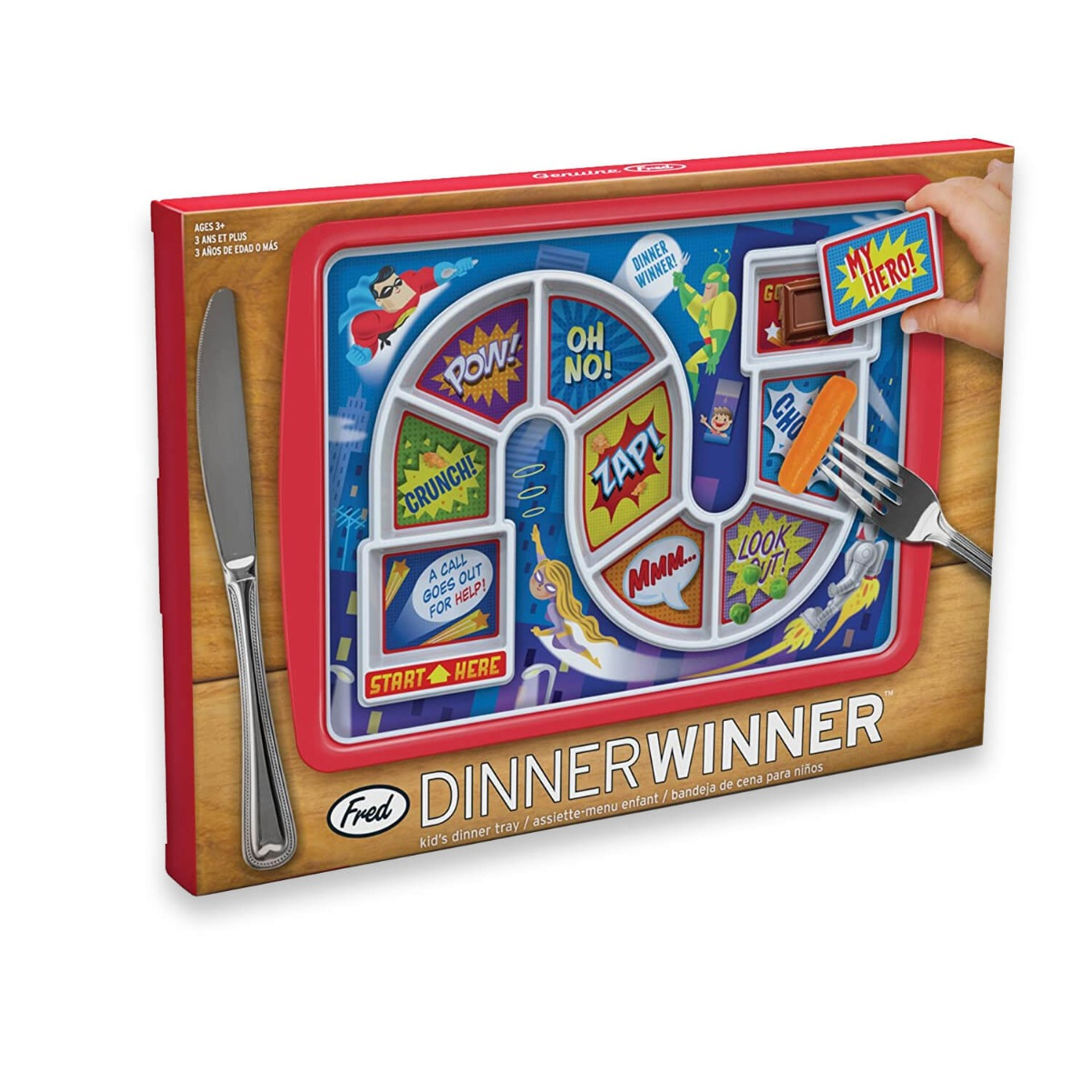 Dinner Winner Superheroes Plate