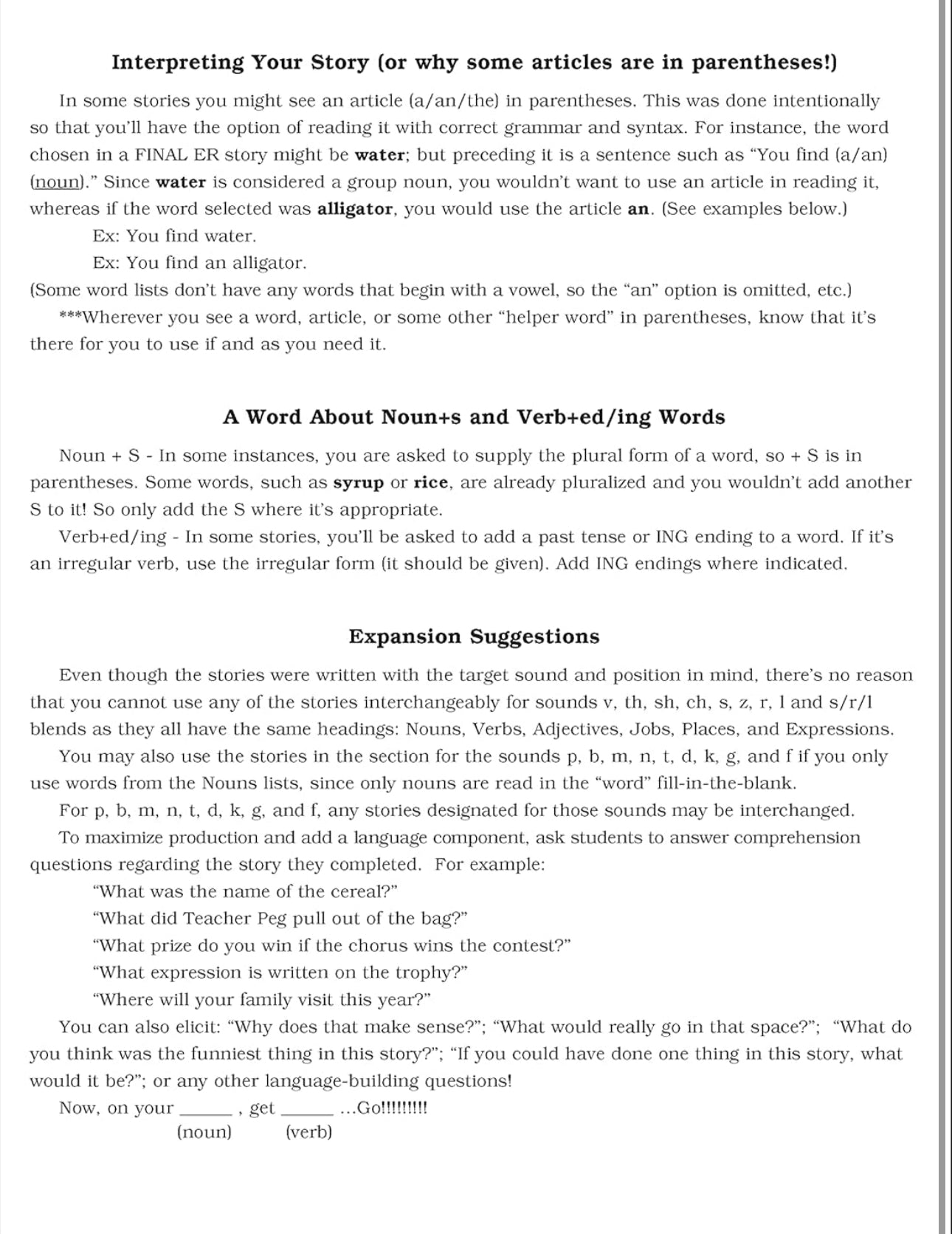 216 Artic Tickle Stories