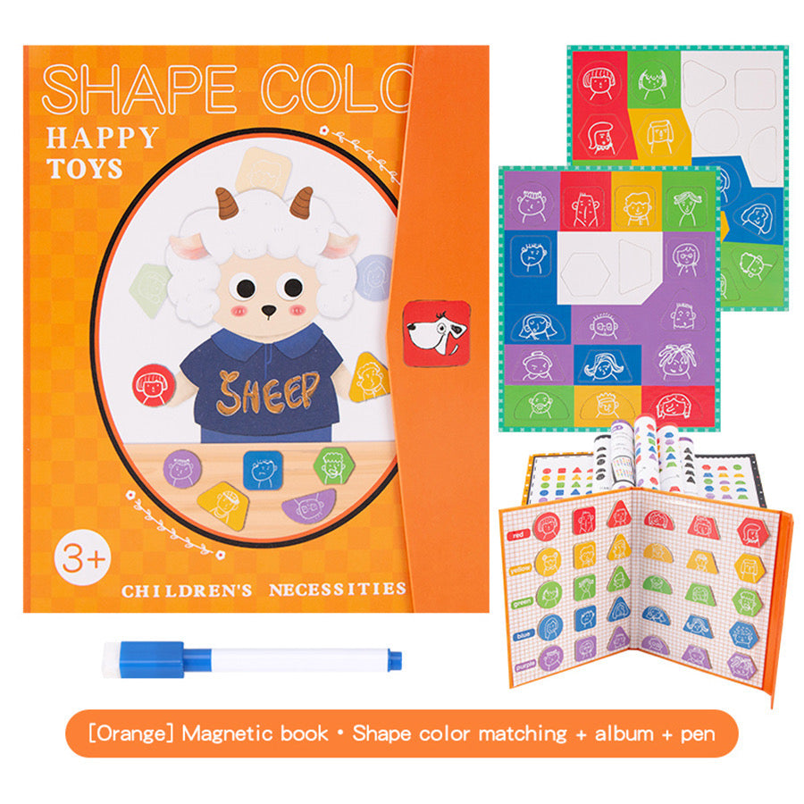 Shapes and Color Match Magnetic Book