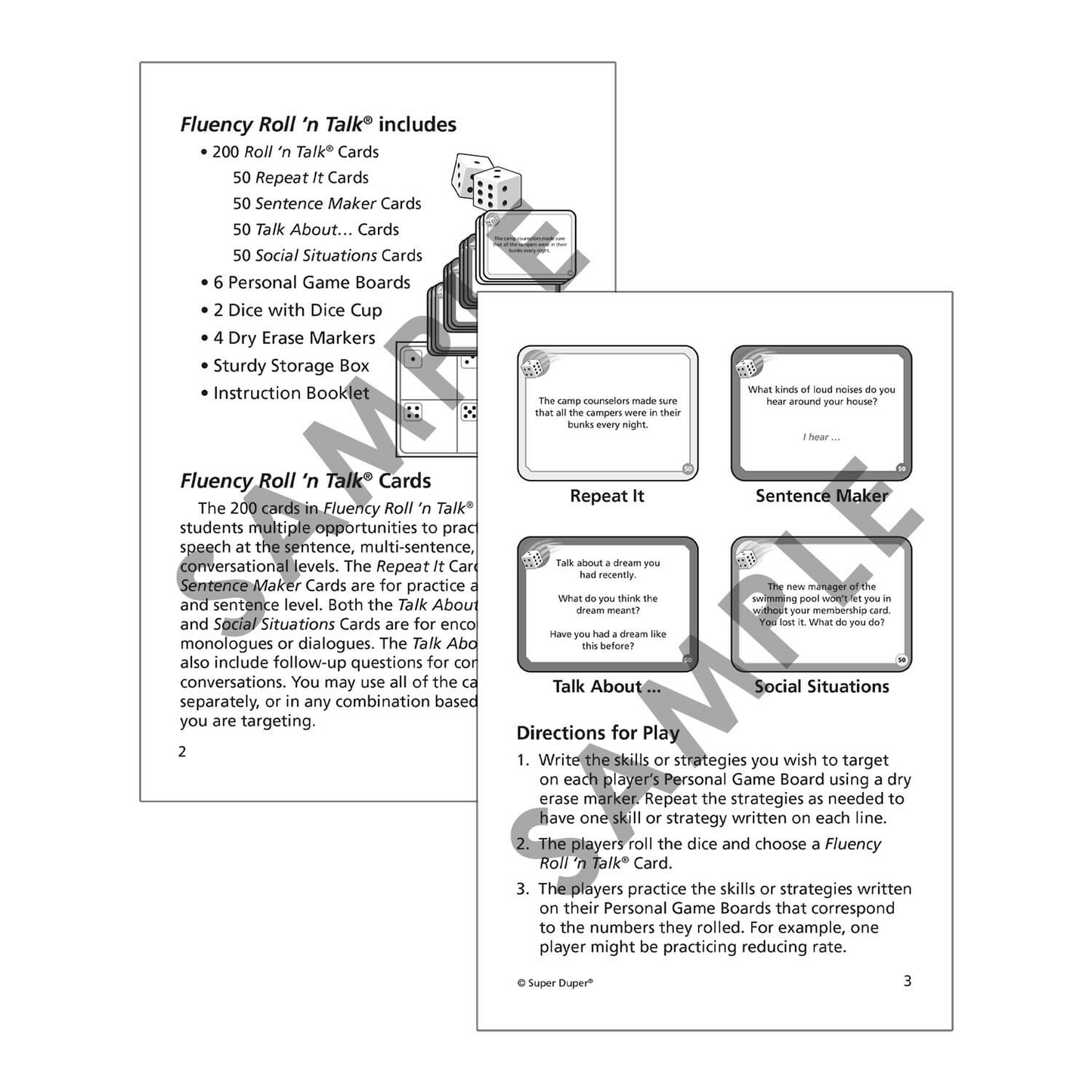 Fluency Roll N Talk