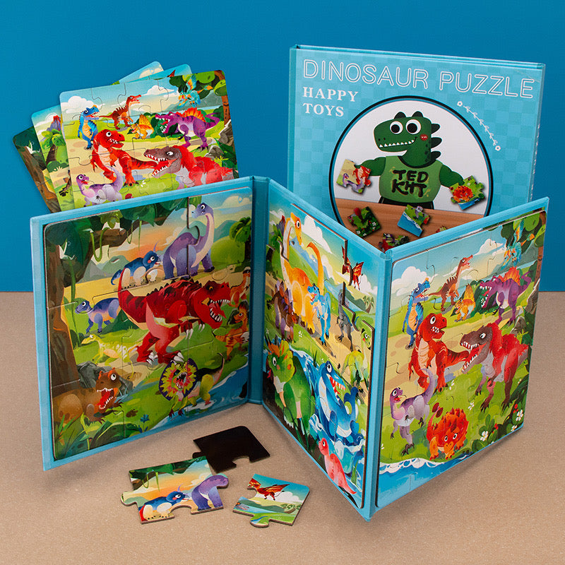 Magnetic Puzzle and Matching Book