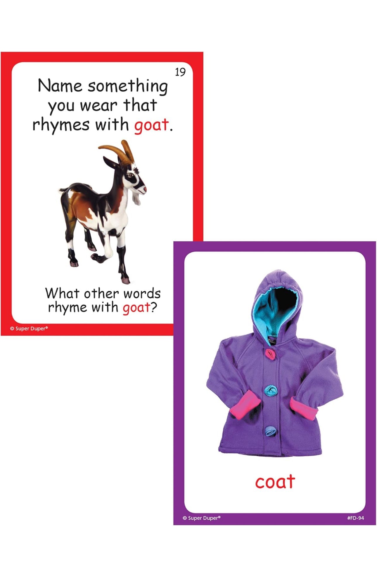 Auditory Rhyme Time Fun Deck