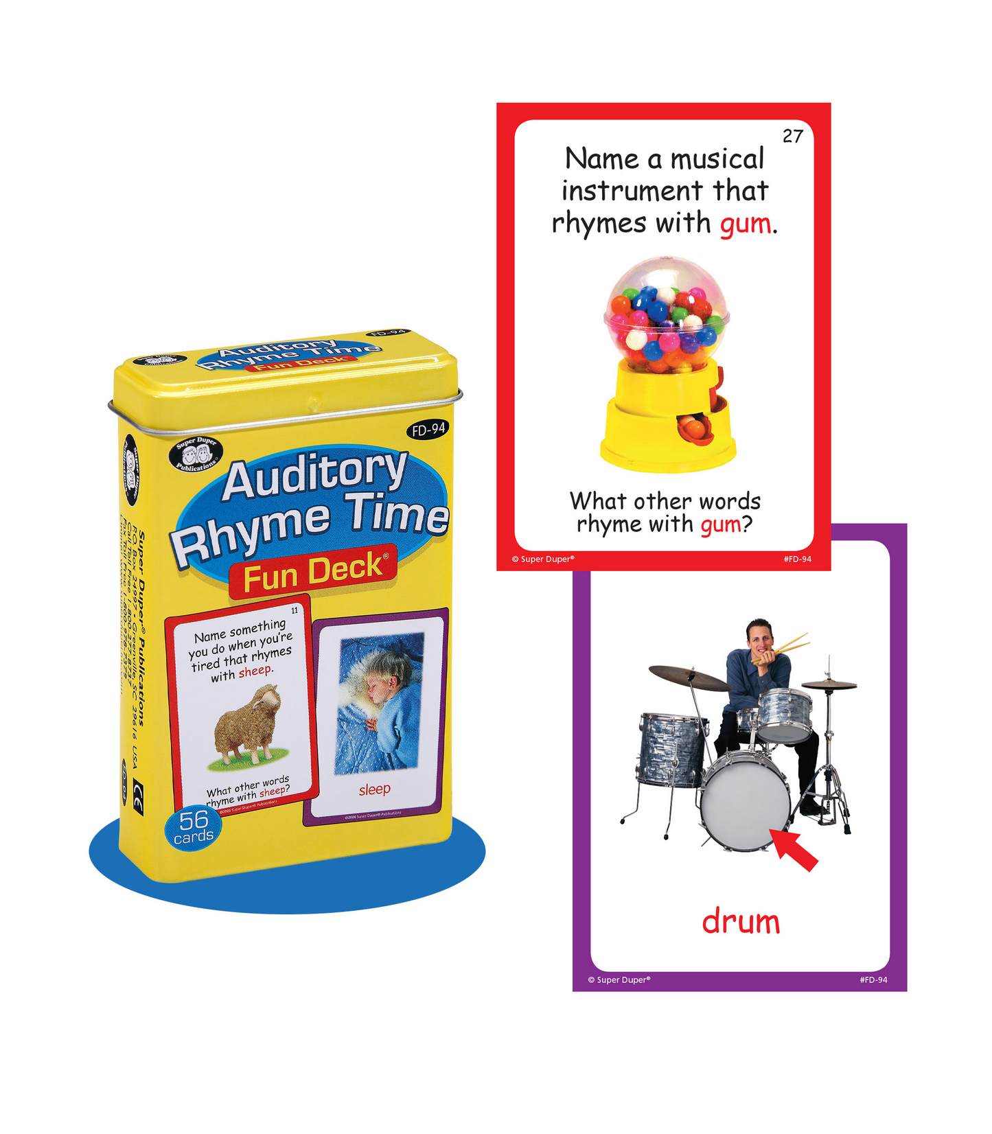 Auditory Rhyme Time Fun Deck