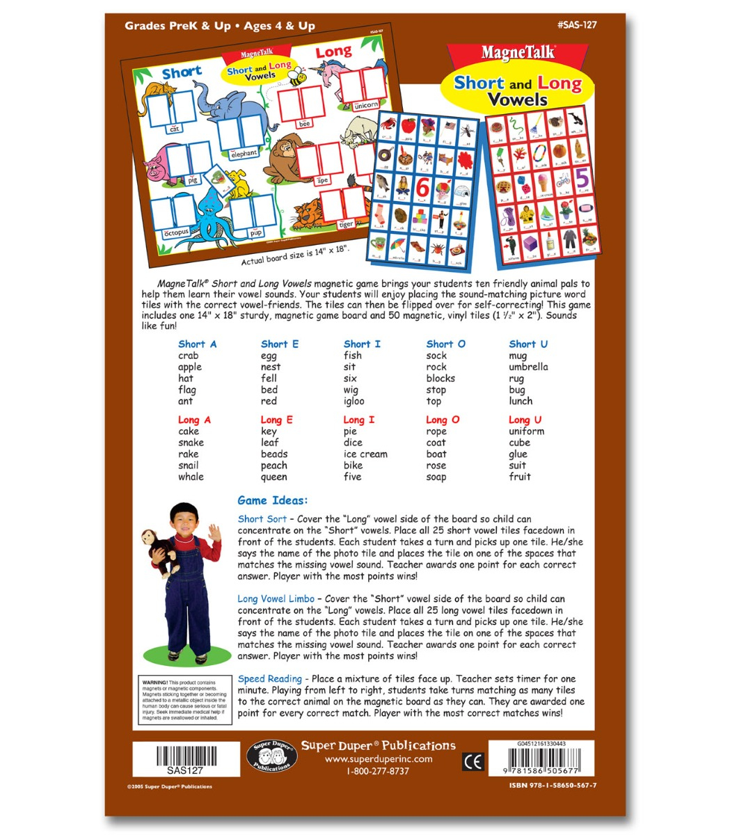 Magnetalk Short and Long Vowels