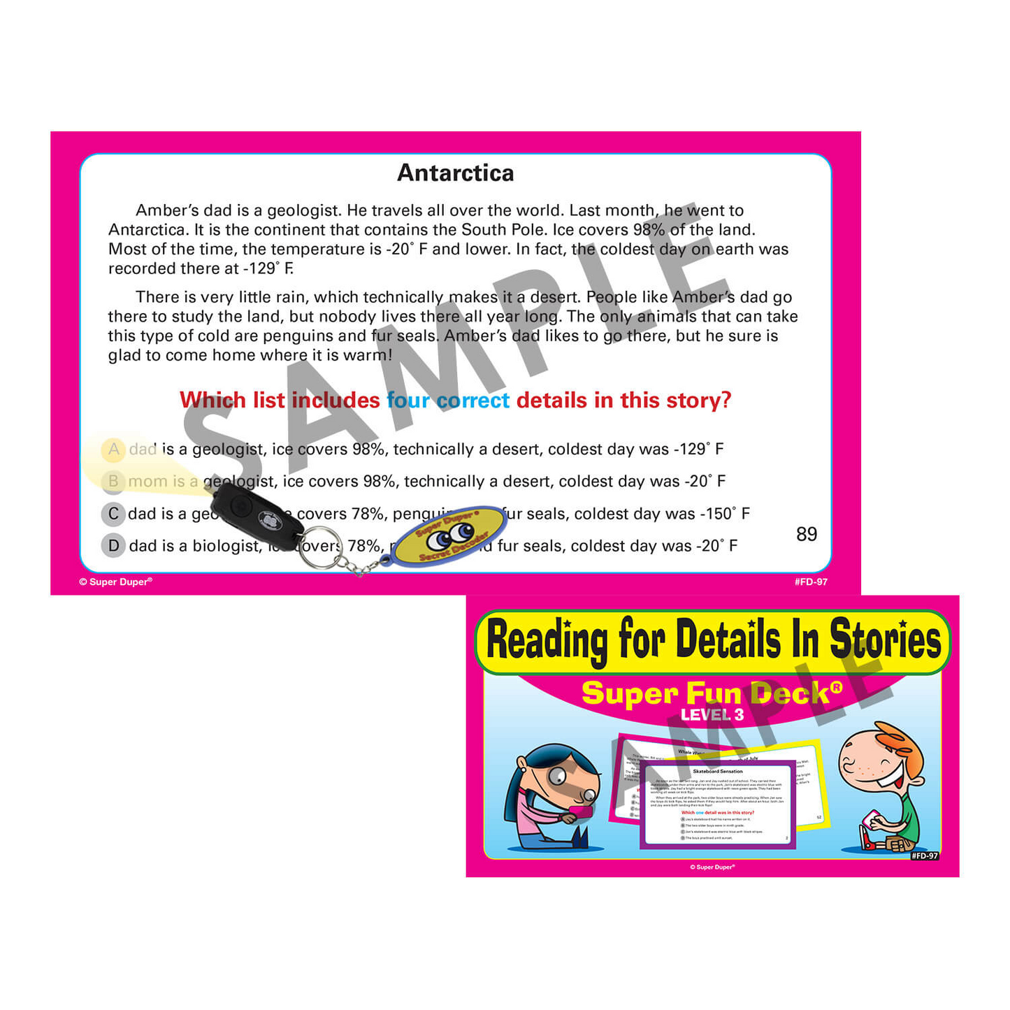 Reading for Details in Stories Super Fun Deck