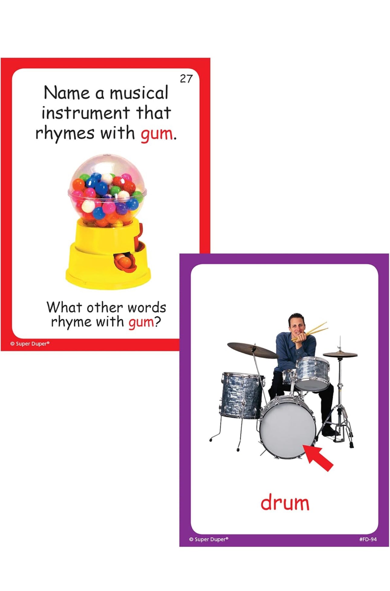 Auditory Rhyme Time Fun Deck