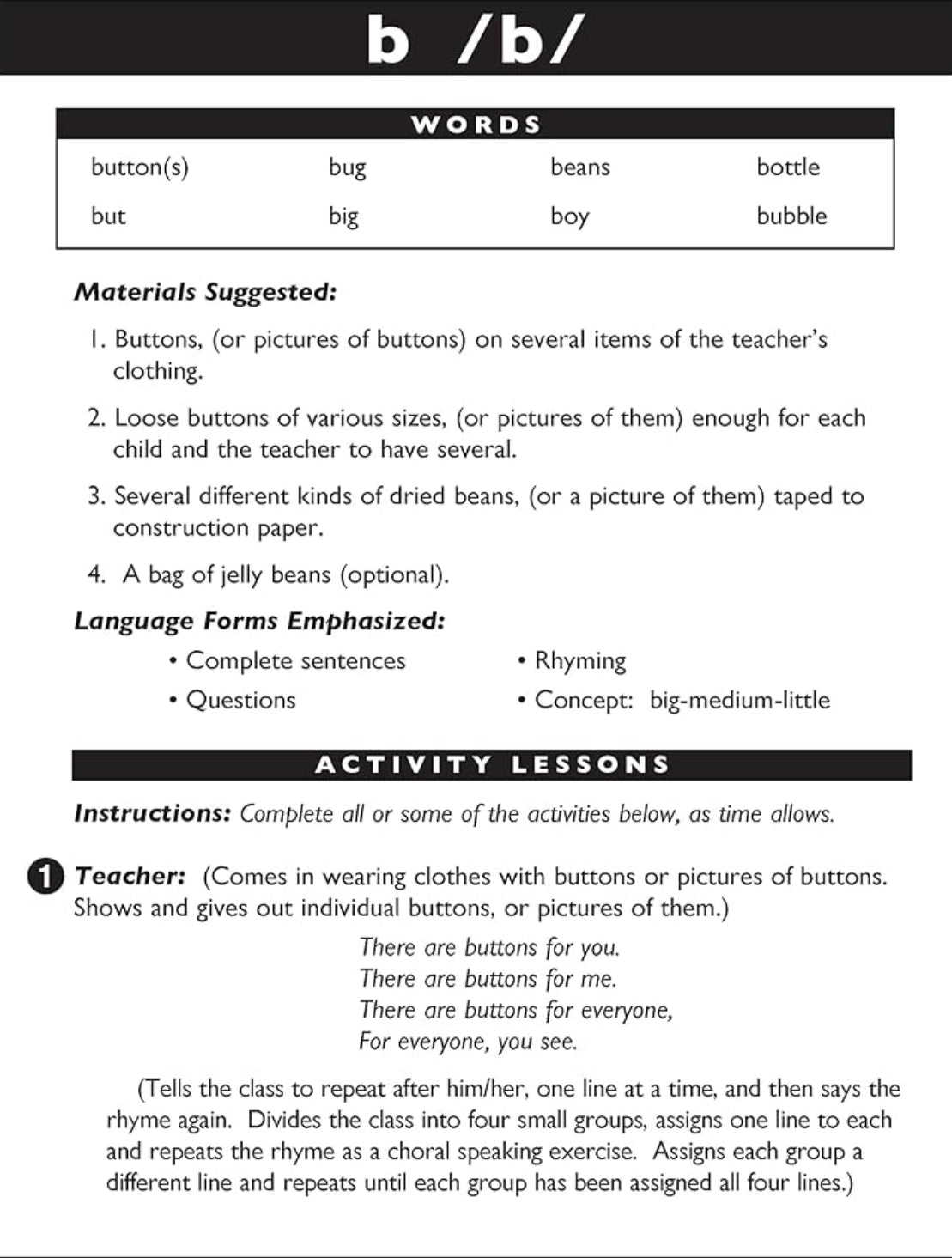 251 Three to Five Minute Artic and Language Activities