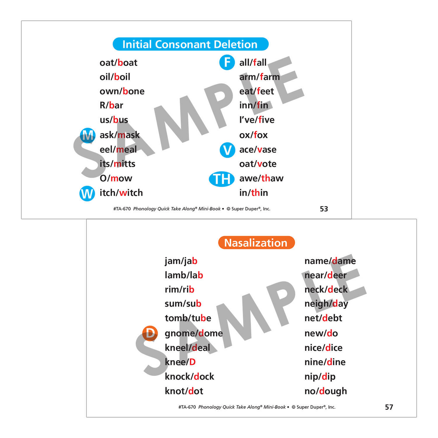Phonology Quick Take Along