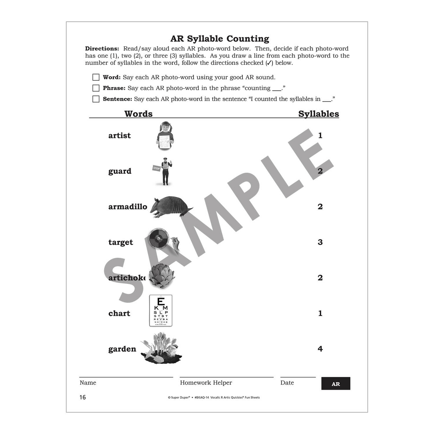Artic Quickies Reproducible Workbook for Vocalic R