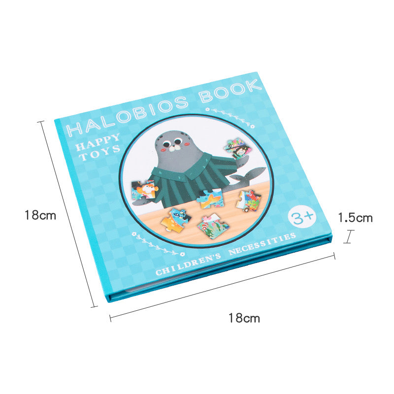 Magnetic Puzzle and Matching Book