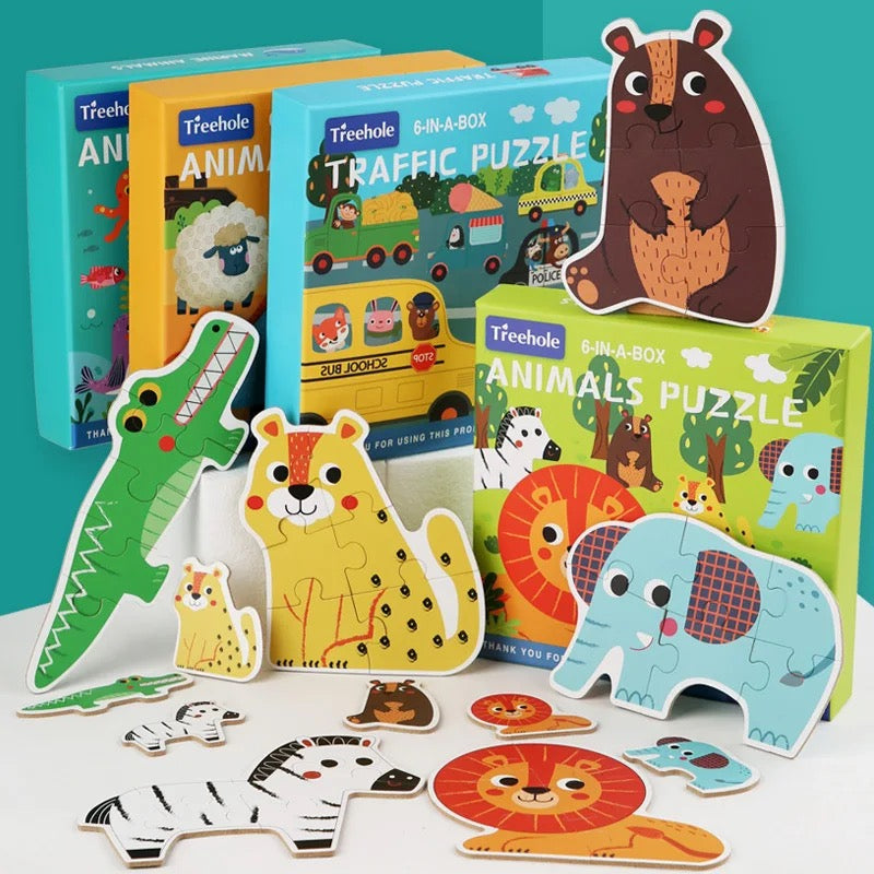 6-in-a-Box Jigsaw Puzzles