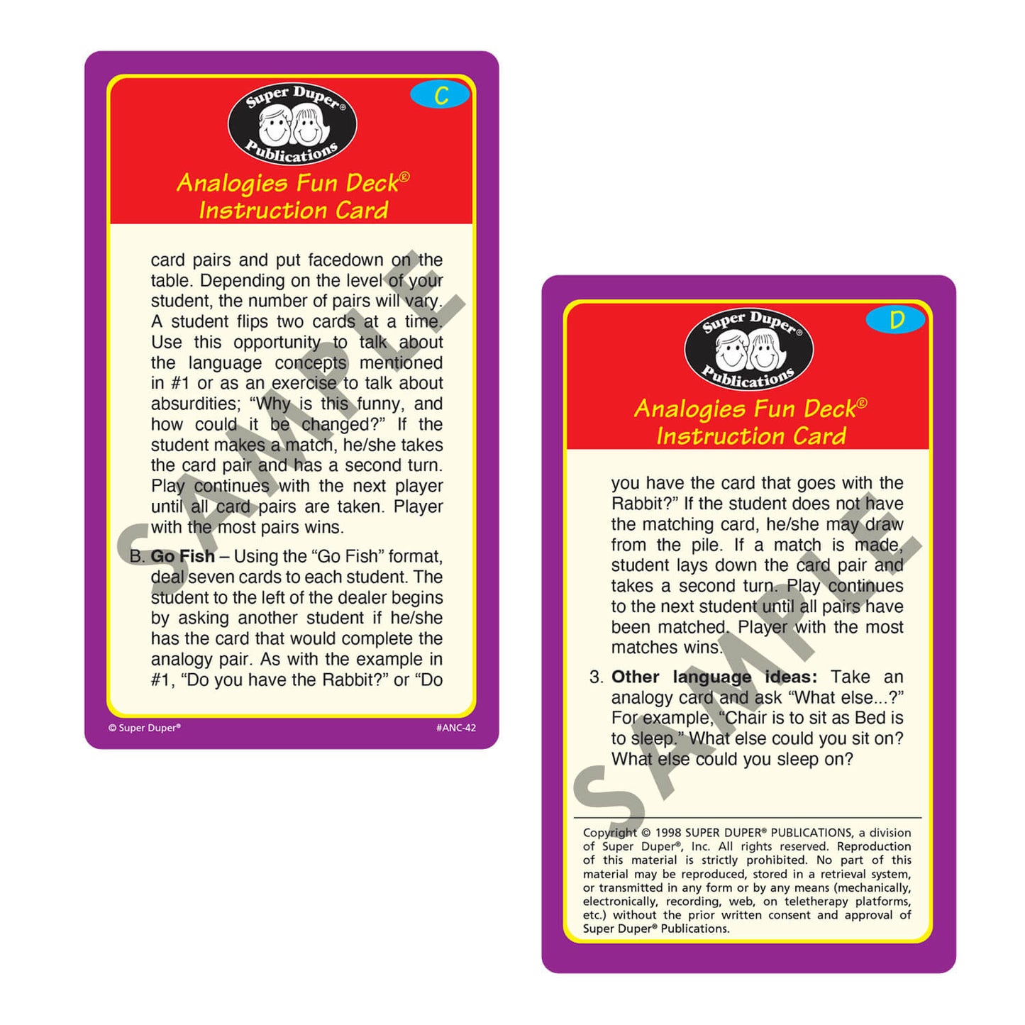 Analogies Fun Deck