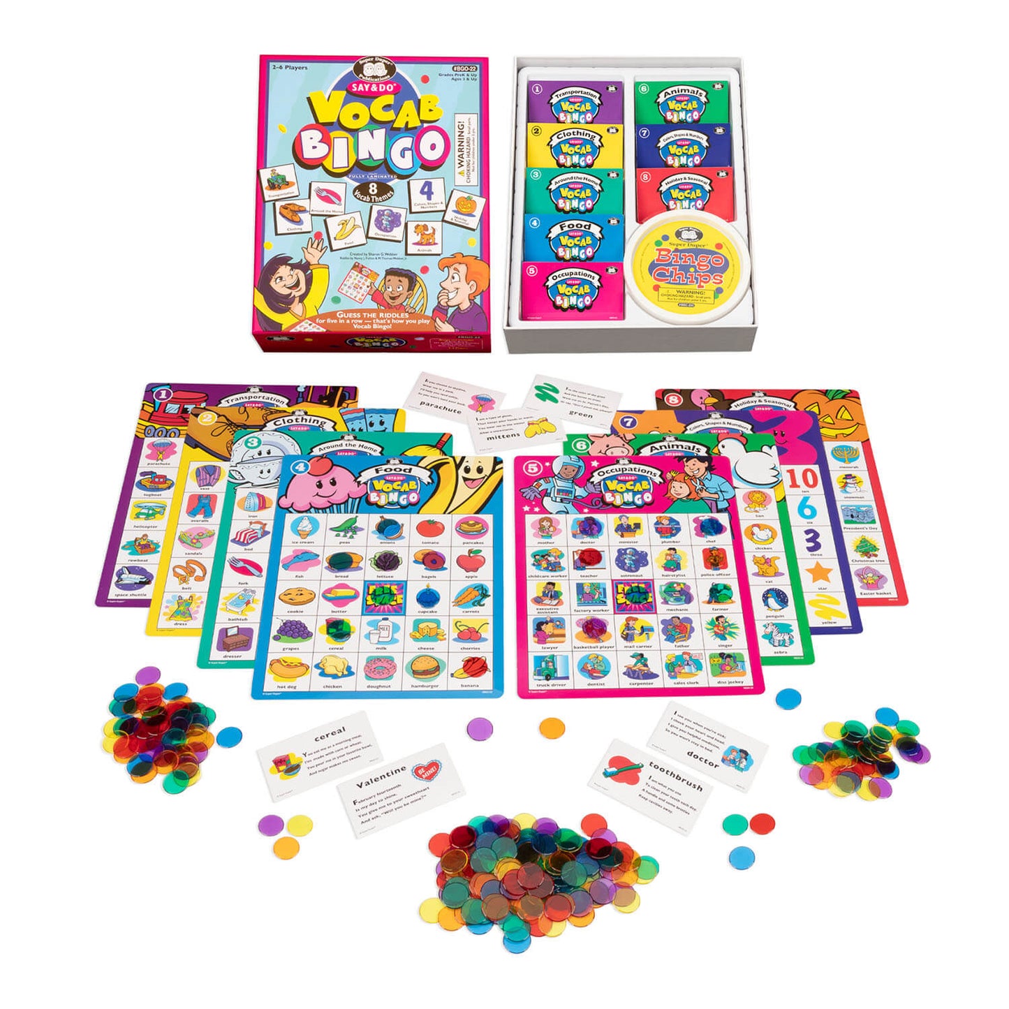 Say and Do Vocab Bingo