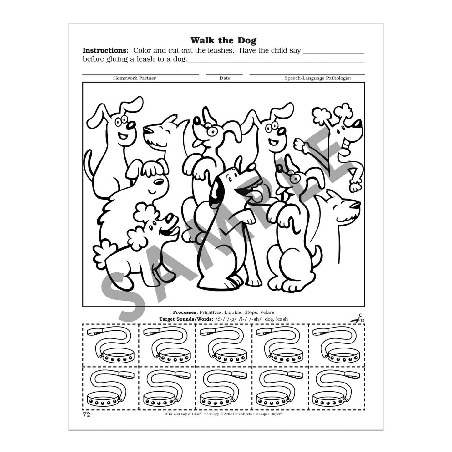 Say and Glue Phonology and Artic Fun Sheets