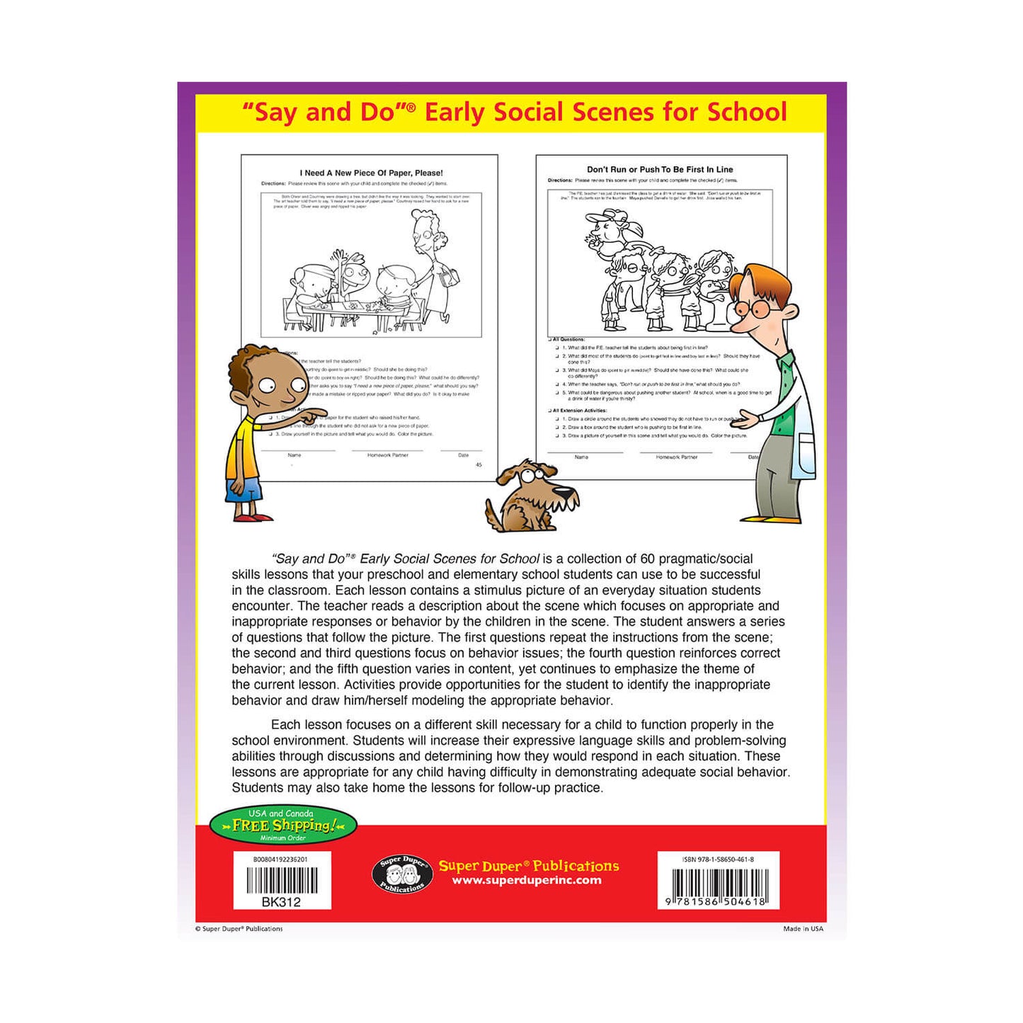 Say and Do Early Social Scenes for School