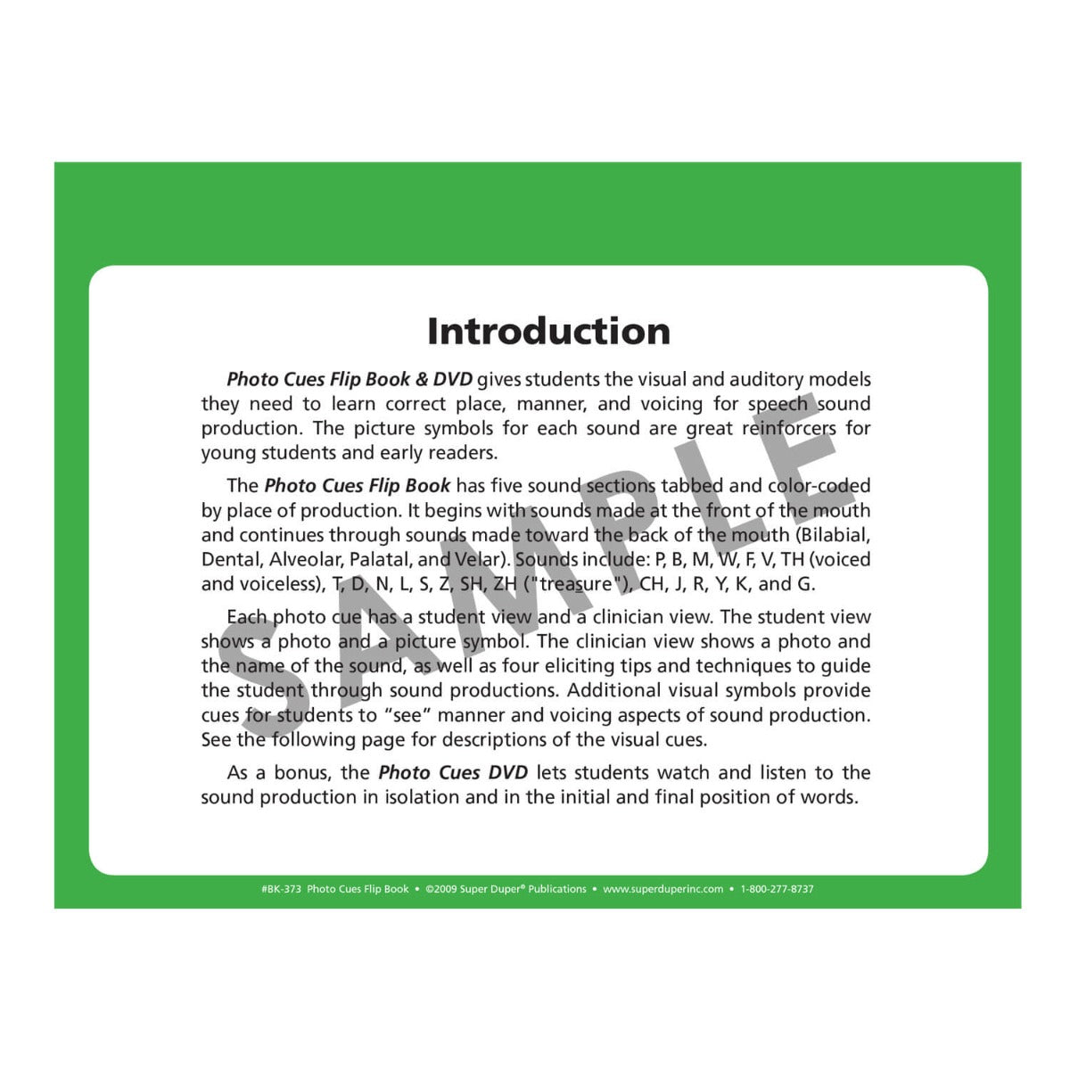 Photo Cues Flip Book and DVD