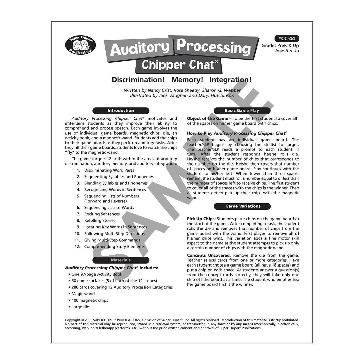 Auditory Processing Chipper Chat