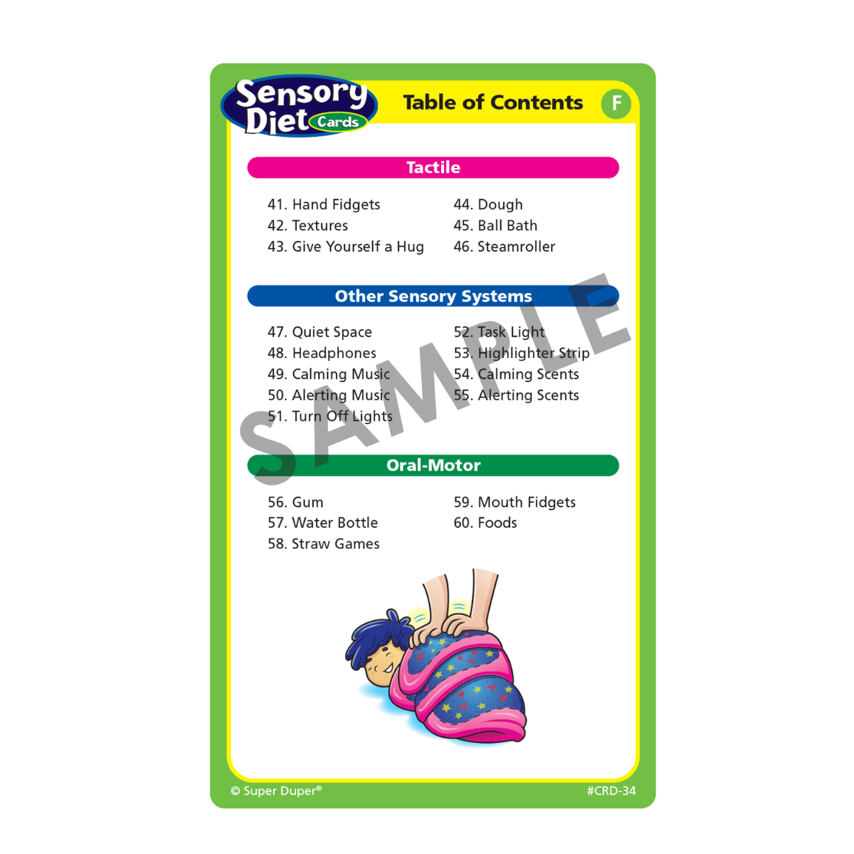 Sensory Diet Cards - 2nd Edition