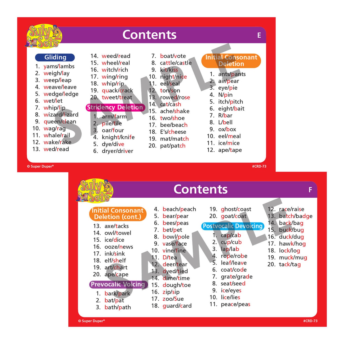 Silly Sets 2 Card Deck