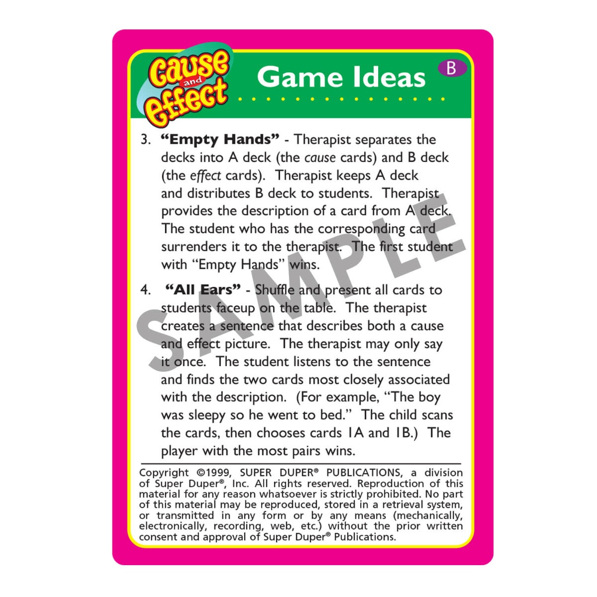 Cause and Effect Fun Deck