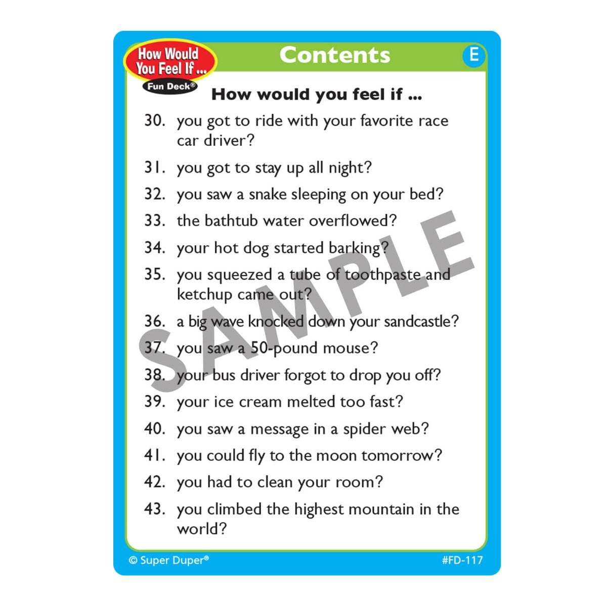 How Would You Feel If... Fun Deck
