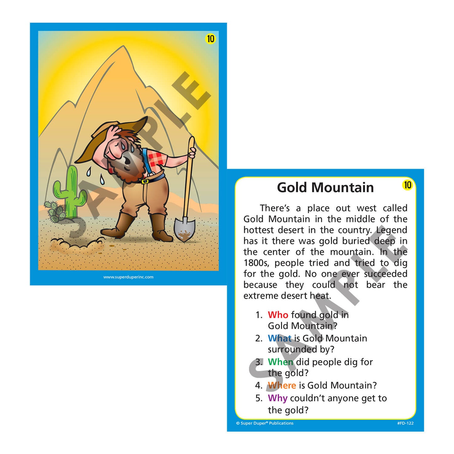Auditory Memory for WH Questions Fun Deck