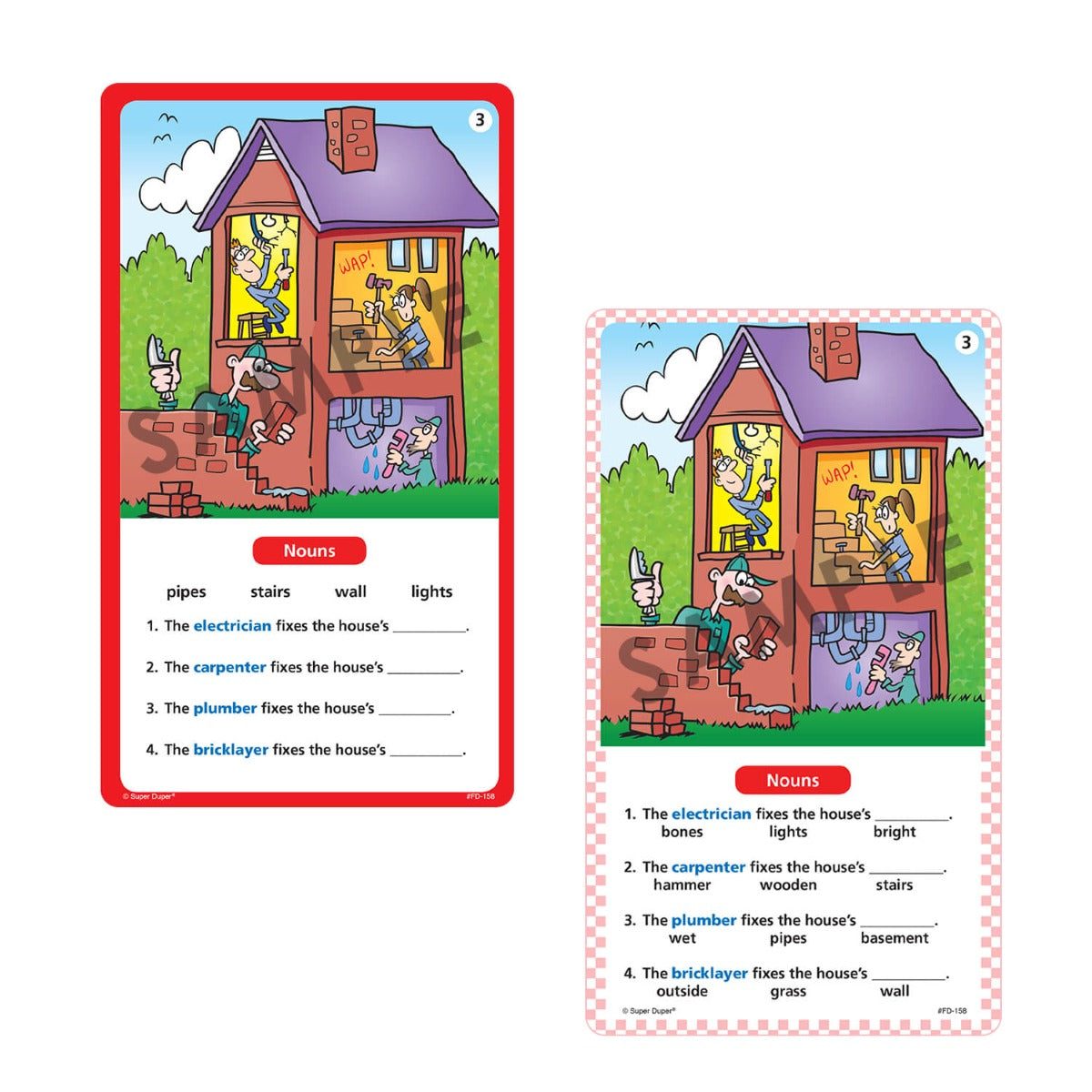 Sentence Fill-in Fun Deck