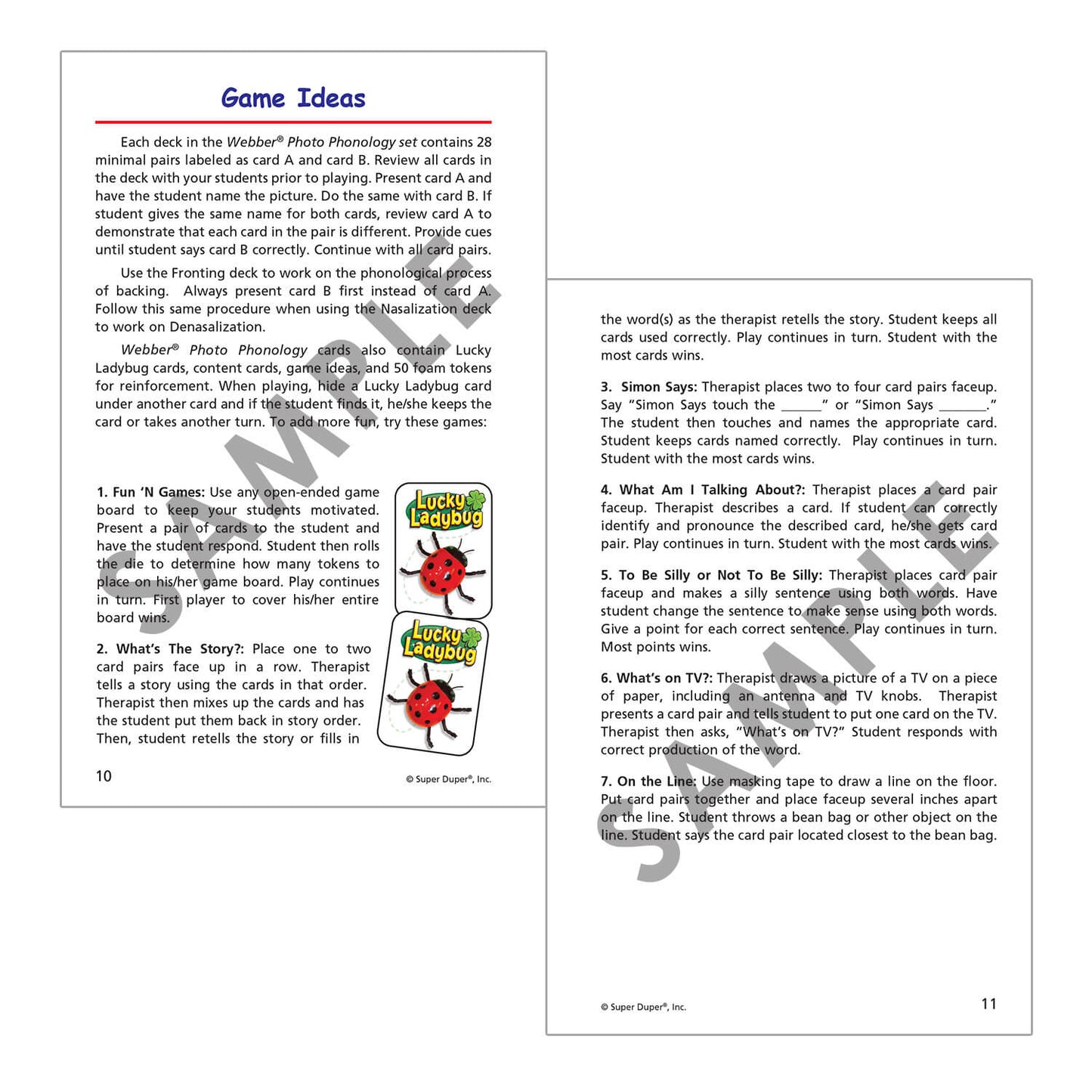 Webber Photo Phonology Minimal Pair Cards Set