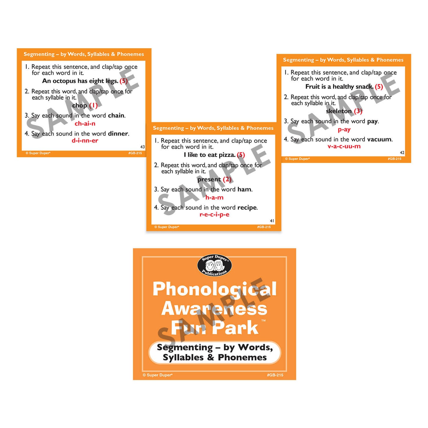 Phonological Awareness Fun Park Board Game with Electronic Spinner