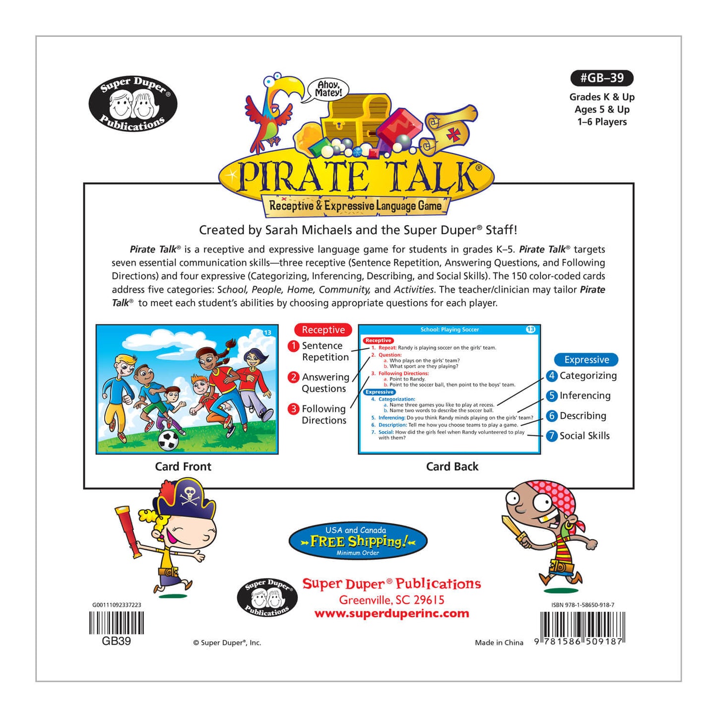 Pirate Talk Board Game