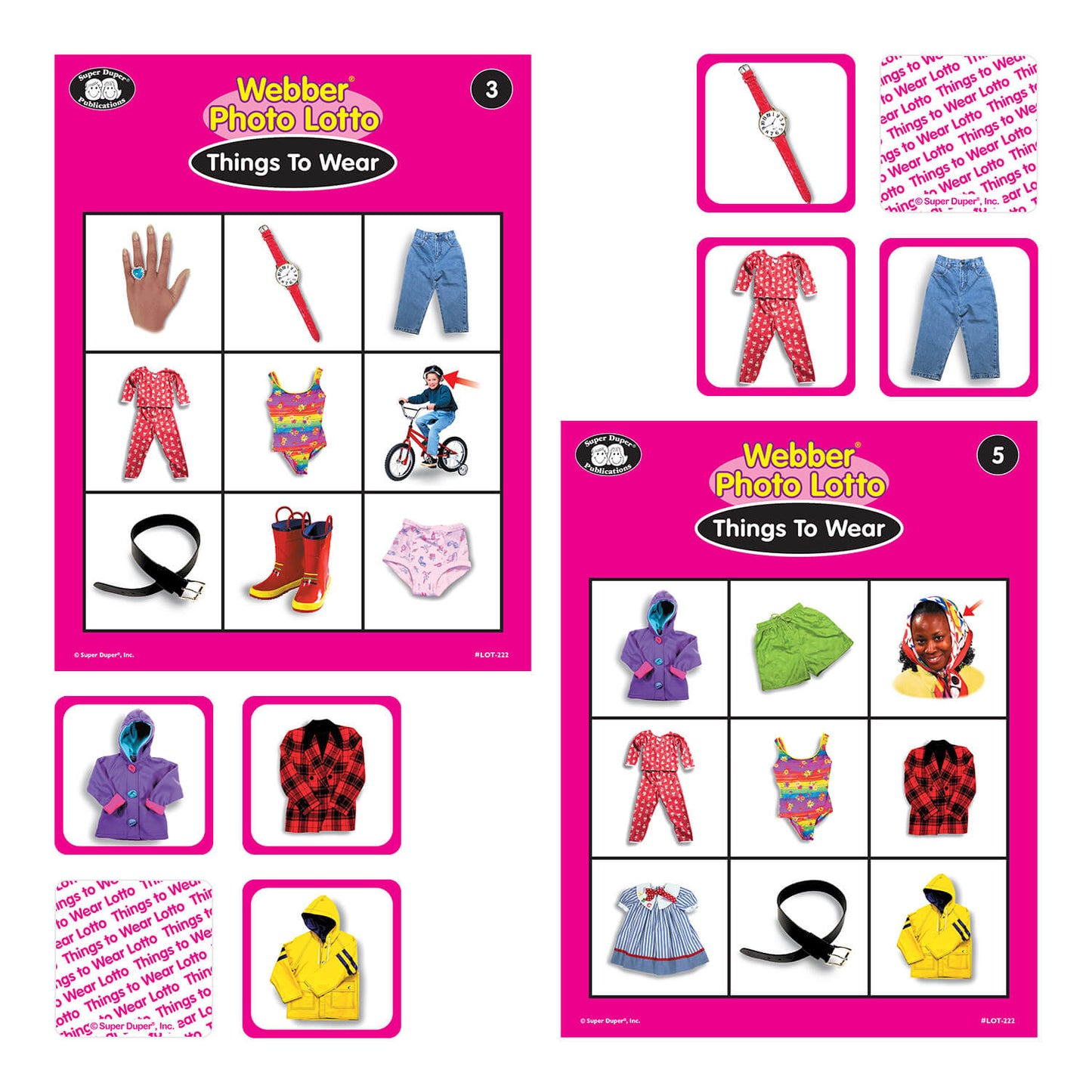 Webber Photo Lotto -Things to Wear and Animals