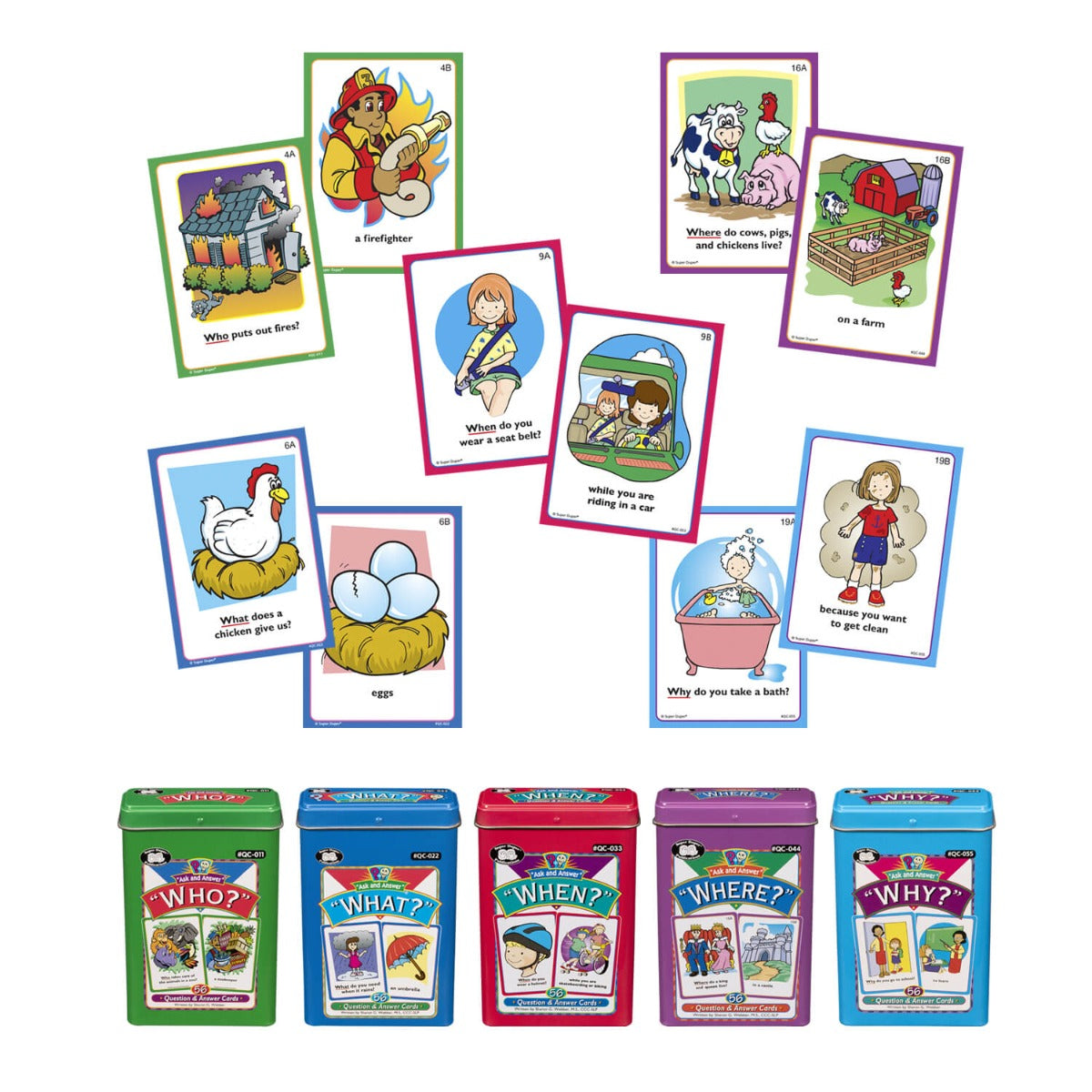 Ask and Answer WH Question Card Bundle