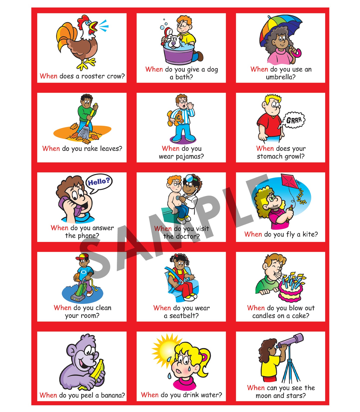Magnetalk WH Questions Bundle (Who, What, When, Where, Why)