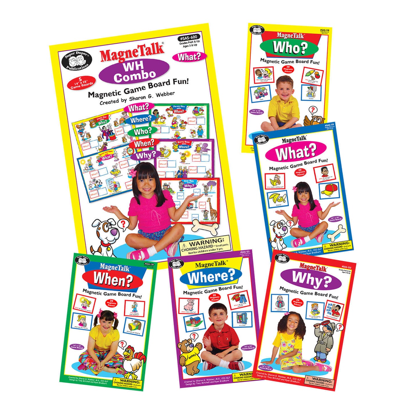 Magnetalk WH Questions Bundle (Who, What, When, Where, Why)