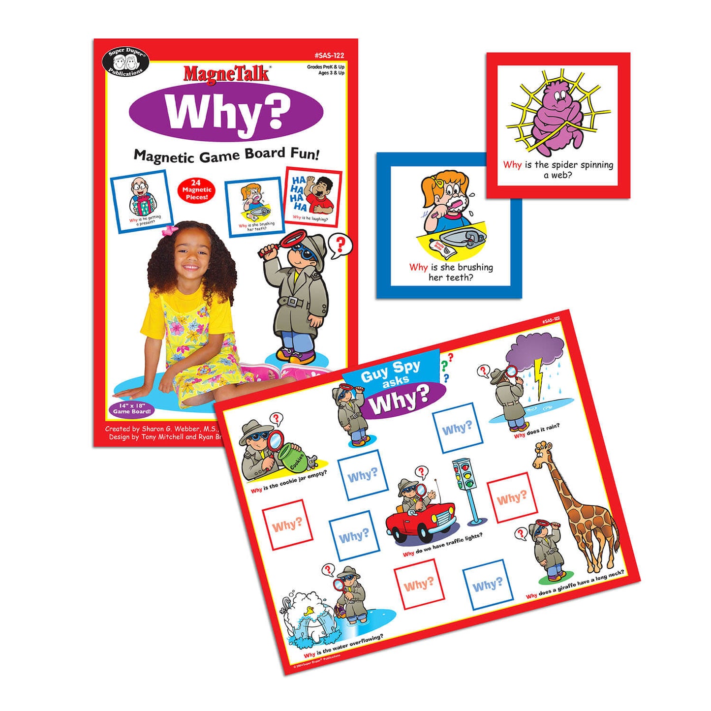Magnetalk WH Questions Bundle (Who, What, When, Where, Why)