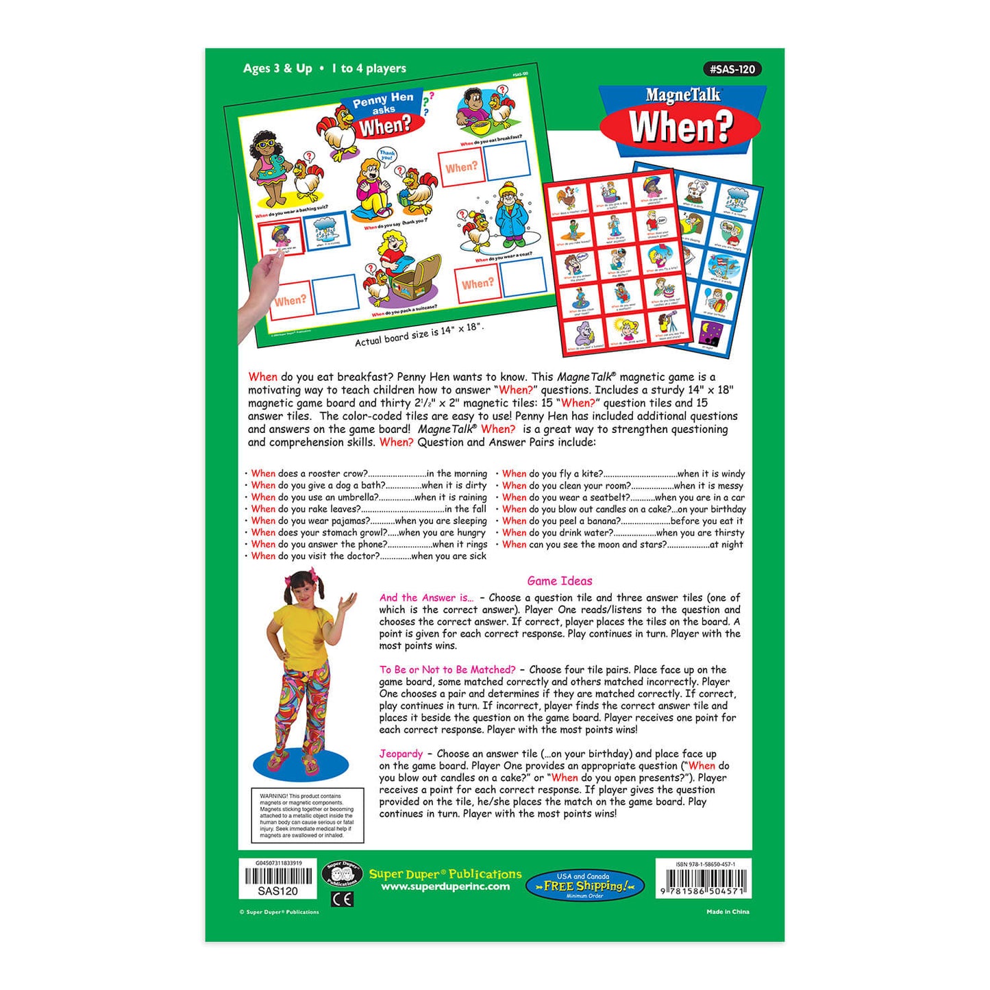Magnetalk WH Questions Bundle (Who, What, When, Where, Why)
