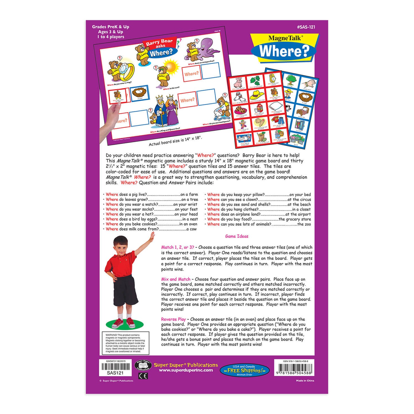 Magnetalk WH Questions Bundle (Who, What, When, Where, Why)