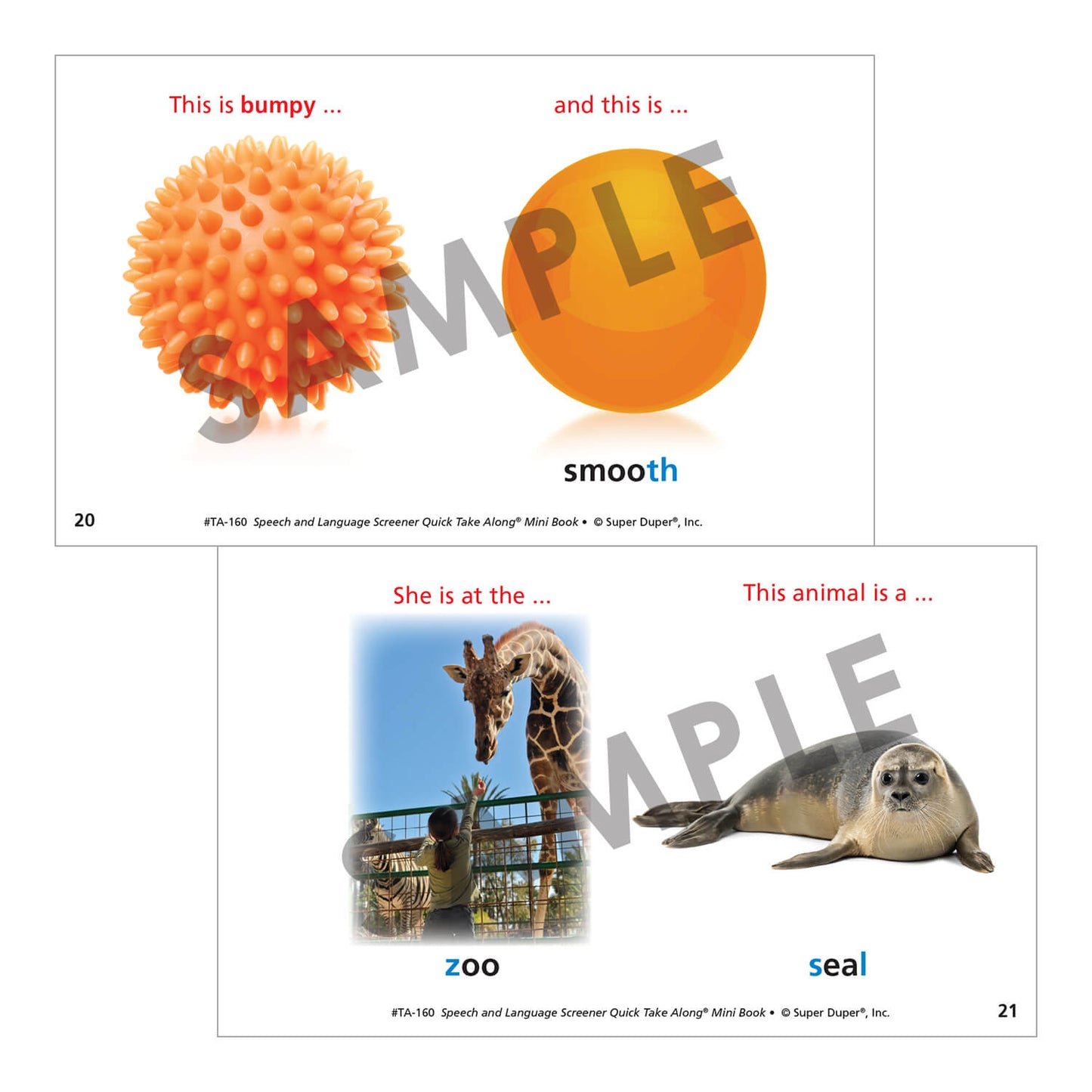 Speech and Language Screener Quick Take Along