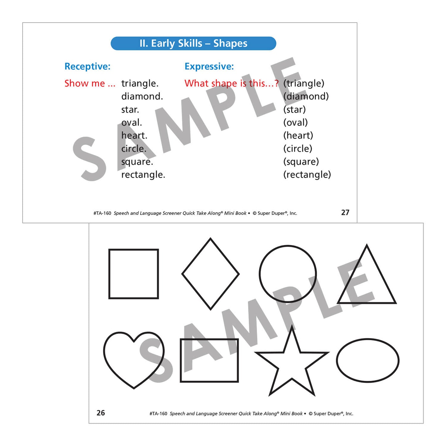 Speech and Language Screener Quick Take Along