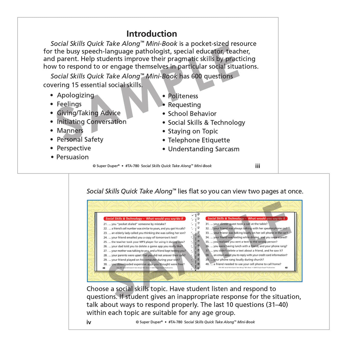 Social Skills Quick Take Along