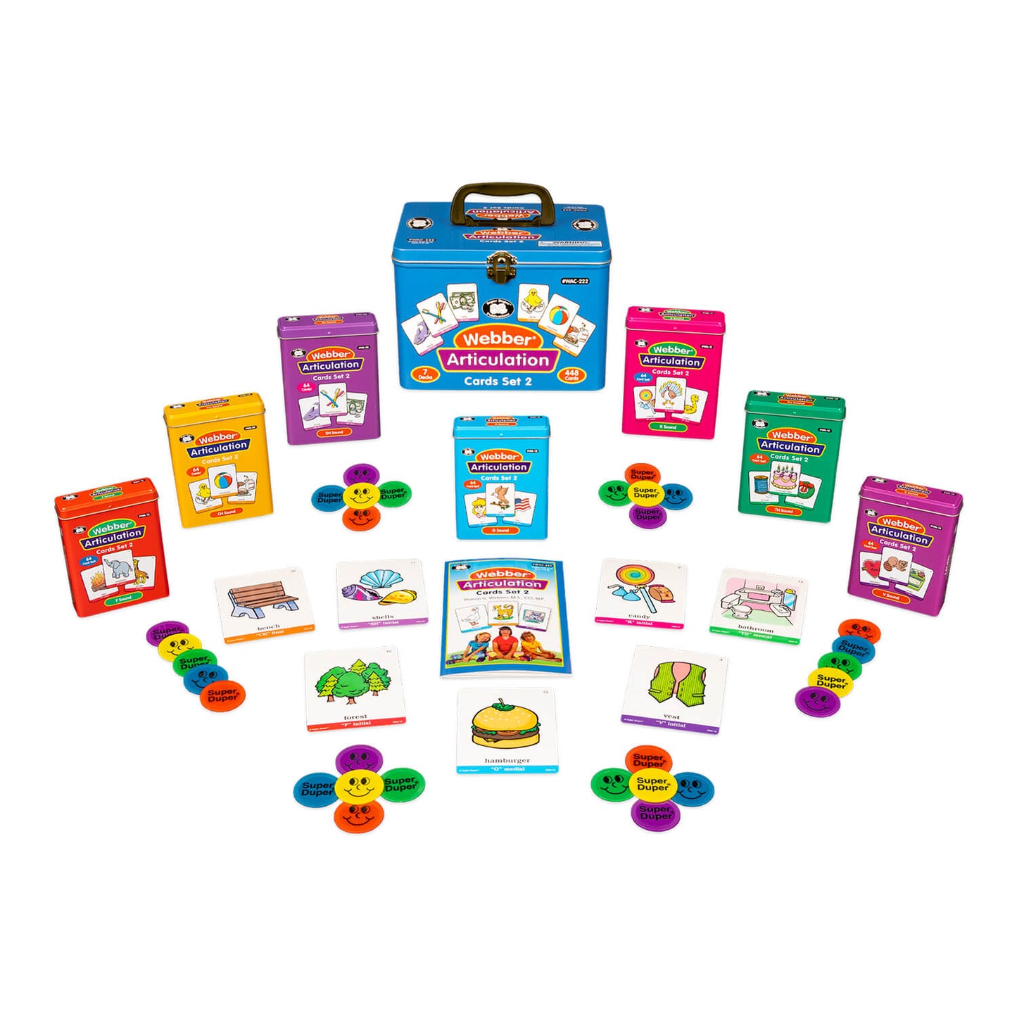 Webber Articulation Cards Bundle II (SH, CH, TH, F, V, K, G)