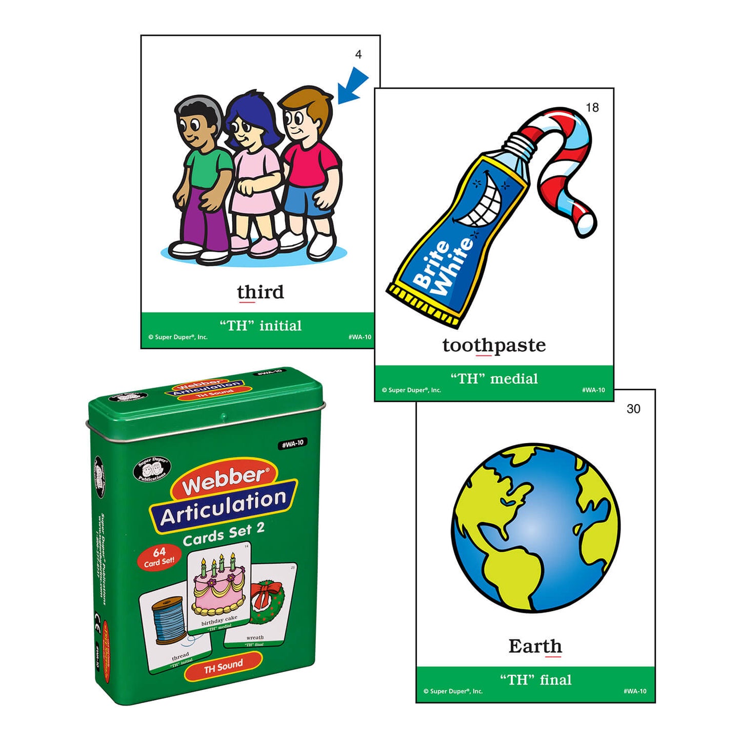 Webber Articulation Cards Bundle II (SH, CH, TH, F, V, K, G)