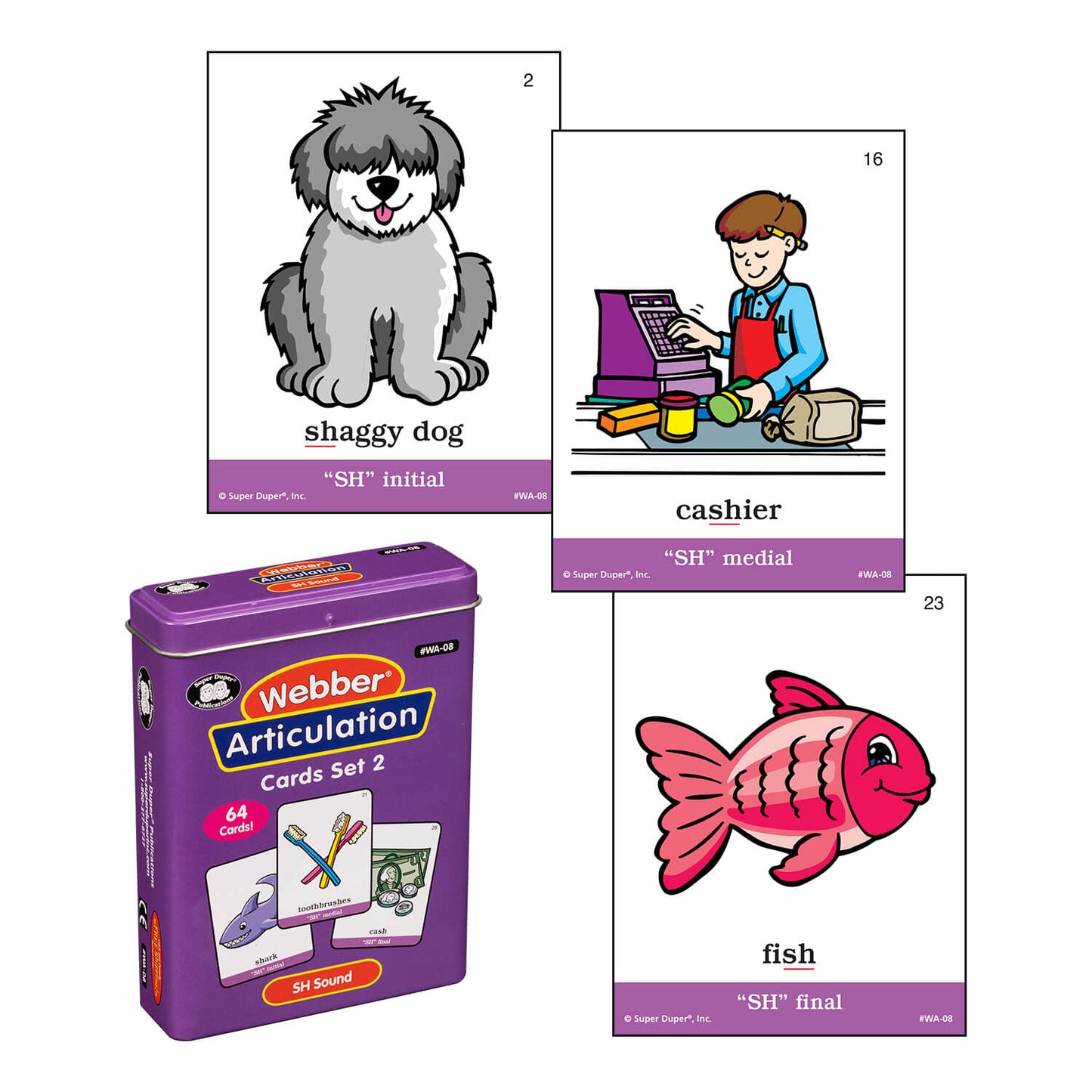 Webber Articulation Cards Bundle II (SH, CH, TH, F, V, K, G)