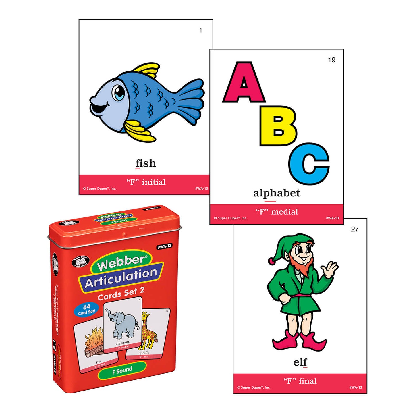 Webber Articulation Cards Bundle II (SH, CH, TH, F, V, K, G)