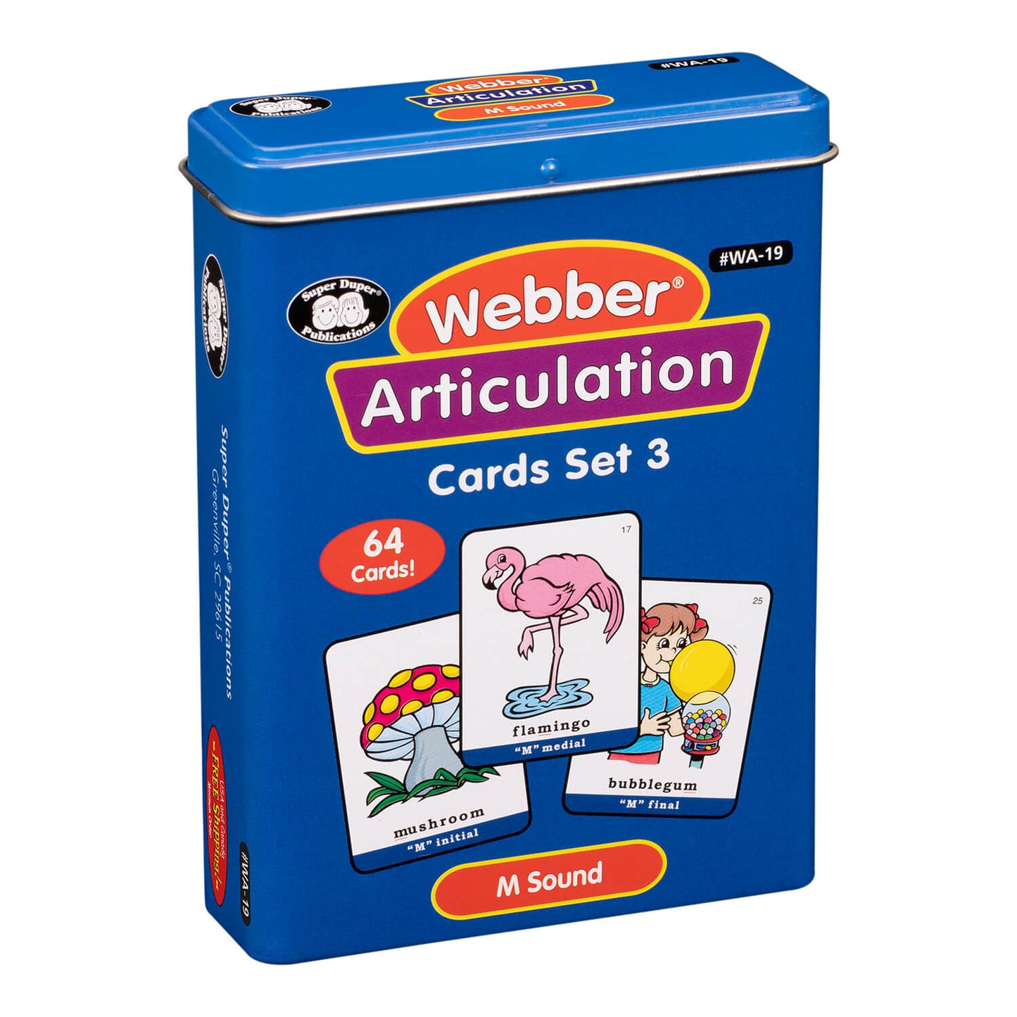 Webber Articulation Cards Bundle III (P, B, T, D, M, J and Animal Pairs)